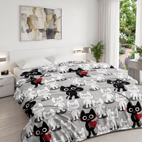 Плед Wellsoft Закоханий котик ws032 фото